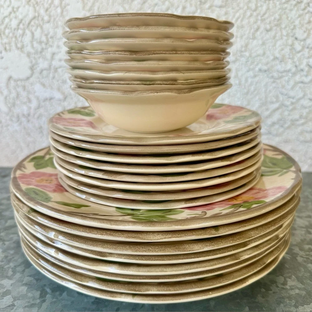 VTG Franciscan Desert Rose‎ FOUR bowls 5.75” Made in England